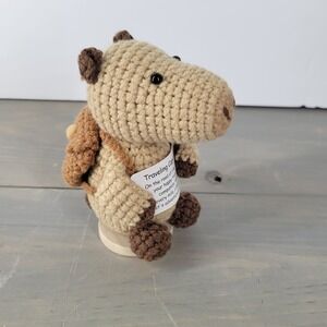 Crochet Traveling Capybara Emotional Support Plush Toy Anxiety Relief Cheerspace